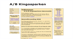 Desktop Screenshot of kingosparken.dk
